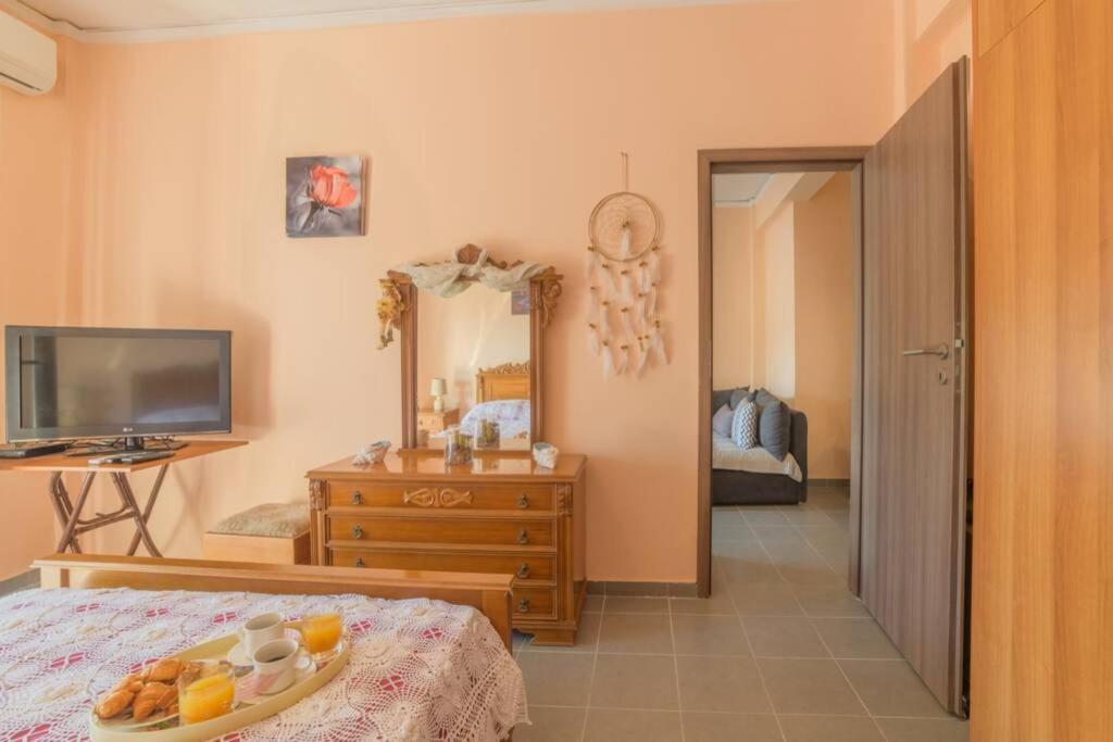 Bright Newly Renovated Apt Near Beach & Center+Ac Anemomylos Экстерьер фото