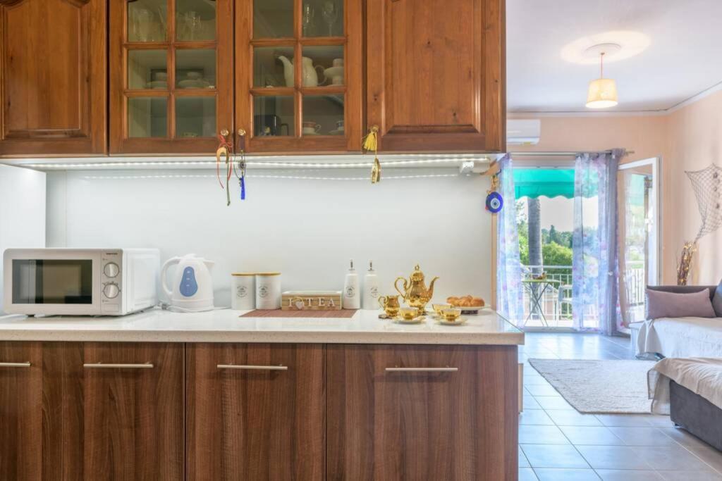 Bright Newly Renovated Apt Near Beach & Center+Ac Anemomylos Экстерьер фото